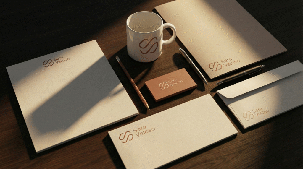 Nova identidade visual da Sara Veloso