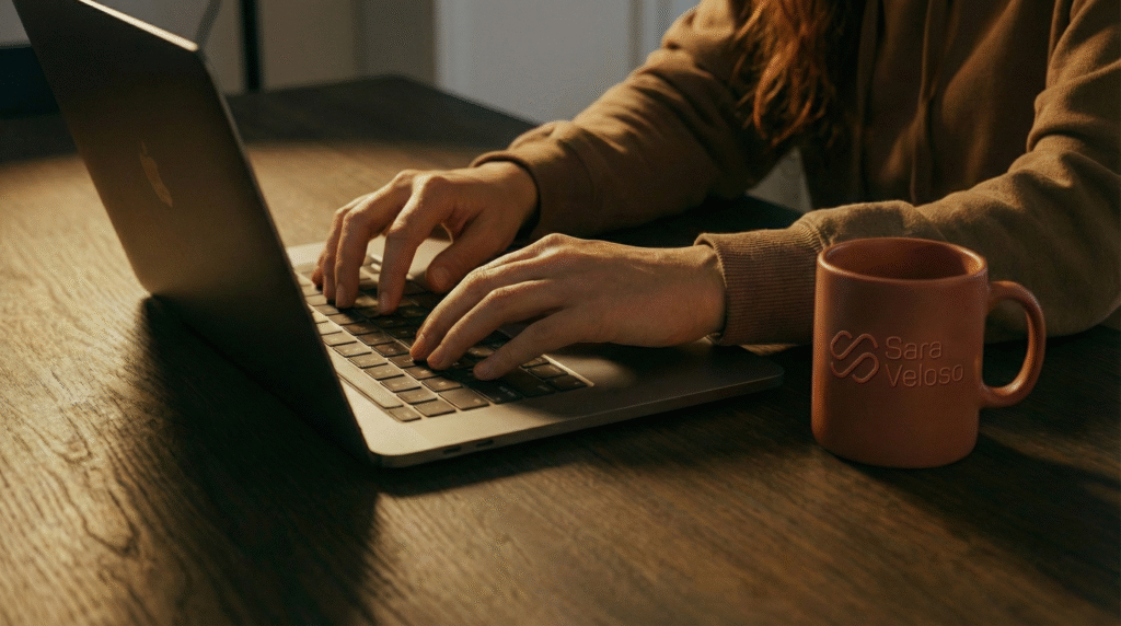 Nova identidade visual da Sara Veloso